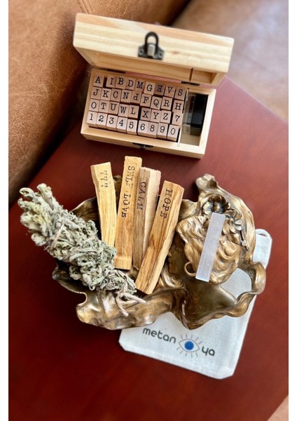 Elite Limon Otu Tütsüsü & Kişiselleştirilmiş Palo Santo (Seçtiğiniz 1 Adet) & Selenite Kristal Çubuk 1 Adet