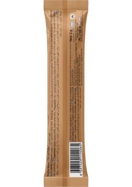 Hindiba Kahvesi 2g x 48 Adet Stick | %60 Hindiba – %40 Kahve | Şekersiz & Helal