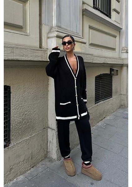 Lunadel Triko Hırka Pantolon Takım 9974