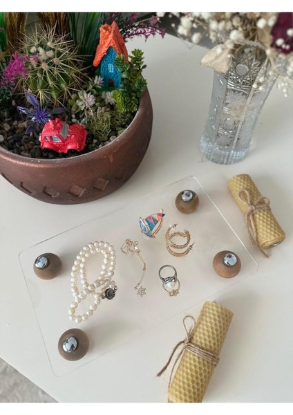 Şeffaf Takı ve Aromaterapi Düzenleyici, Turuncu Pleksi Organizer fiyatları