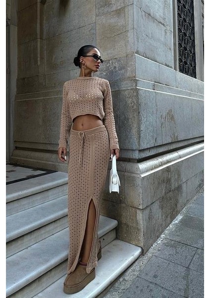 Macey Kroşe Crop Takım 9882 fırsatları