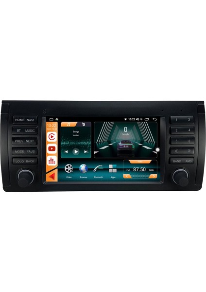 Bmw E39 Tuşlu Android 12 Carplay Özellikli Navigasyon Multimedya Ekran 2gb Ram + 32GB HDD