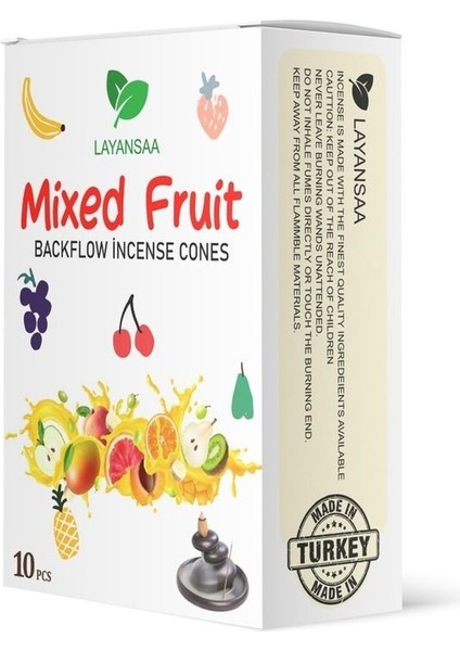 Elite 10 Adet Mixed Fruit Kokulu Geri Akış Tütsü 1 Adet