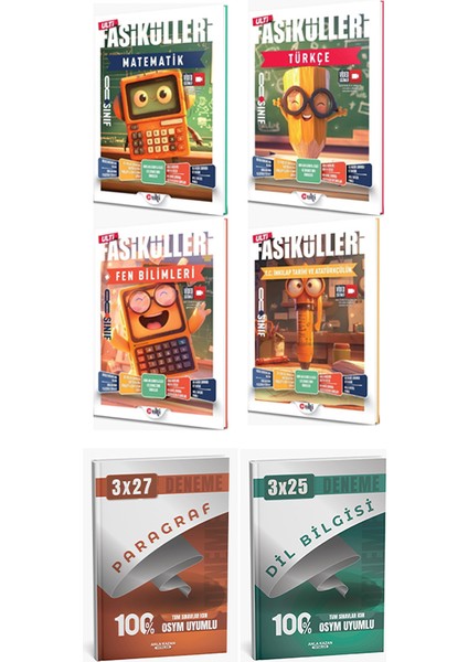 Ulti + Anla Kazan 2026 Lgs Türkçe Fen Inkılap Matematik Fasikülleri + Anla Kazan Deneme 6 Lı Set