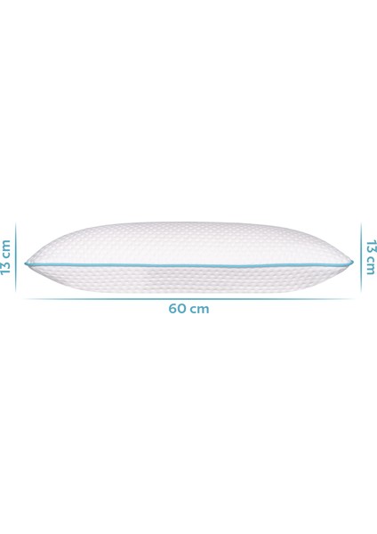Boyun Destekli Ortopedik Yastık Tombul Visco Yastık - 59x39x13cm