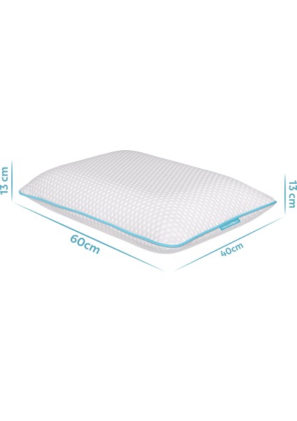 Boyun Destekli Ortopedik Yastık Tombul Visco Yastık - 59x39x13cm