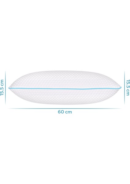 Boyun Destekli Ortopedik Yastık Tombul Visco Yastık - 59x39x13cm