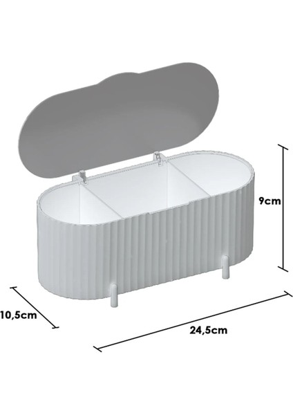 Gül Kurusu Renkli Kozmetik ve Fırçalık Organizer Seti, Şık ve Kullanışlı Tasarım fırsatları