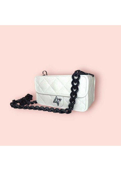 Beyaz Çok Amaçlı Organizer Çanta Aksesuar, Pratik ve Şık Saklama Çözümü