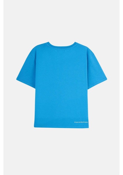 Demir Lady Crop T-Shirt - Mavi fırsatları