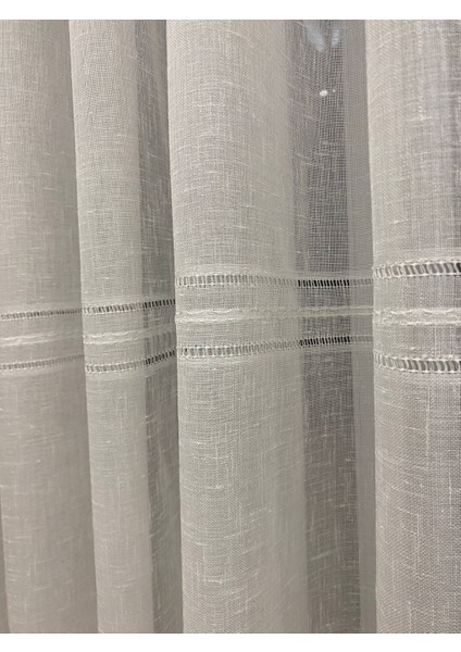 Maria Keten Tül Perde – 1/3 Sık Pileli, Şerit Desenli, Kırışmaz, Ütü Gerektirmez, Modern Şık Tasarım modelleri