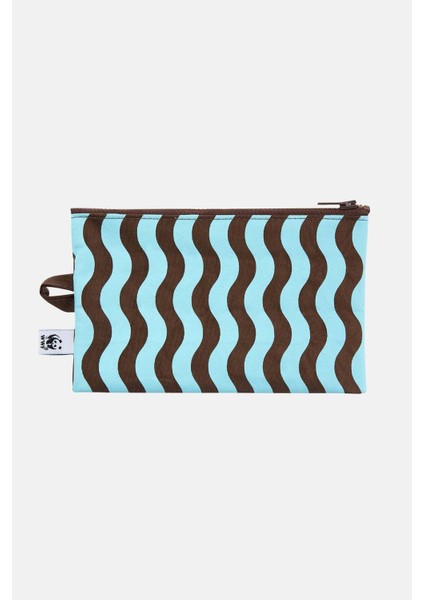 Çizgili Mini Case - Mavi/kahverengi