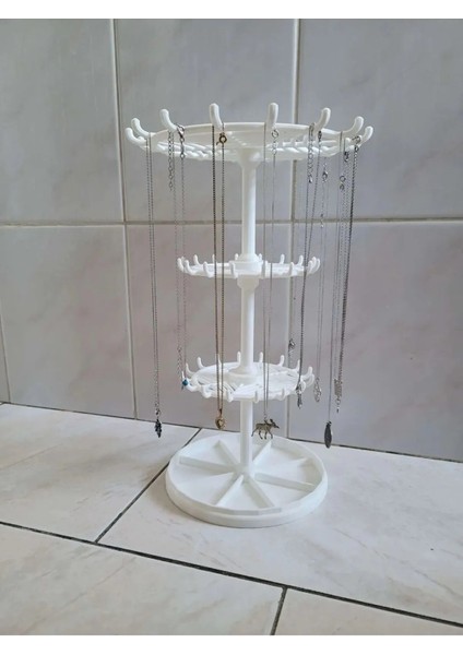 Beyaz Dekoratif Takı Düzenleyici, Kolye, Küpe, Bileklik Saklama Alanı modelleri