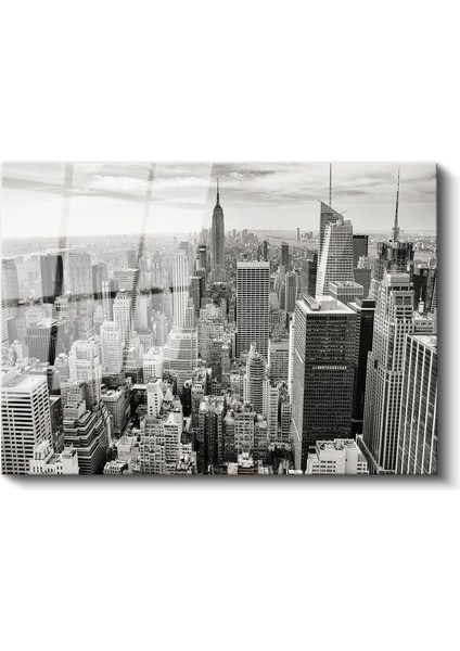 Manhattan Panoraması - Empire State Manzarası Cam Tablo fiyatları