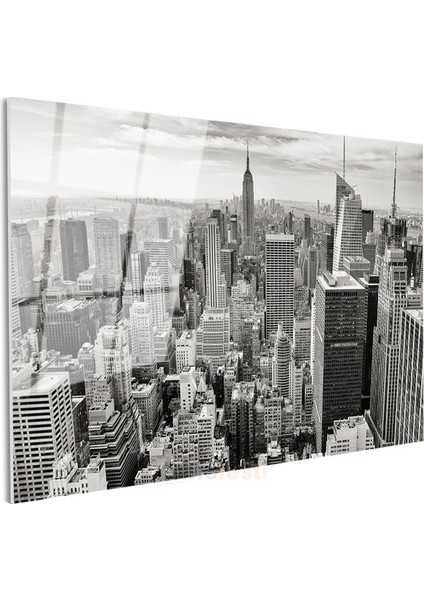Manhattan Panoraması - Empire State Manzarası Cam Tablo modelleri