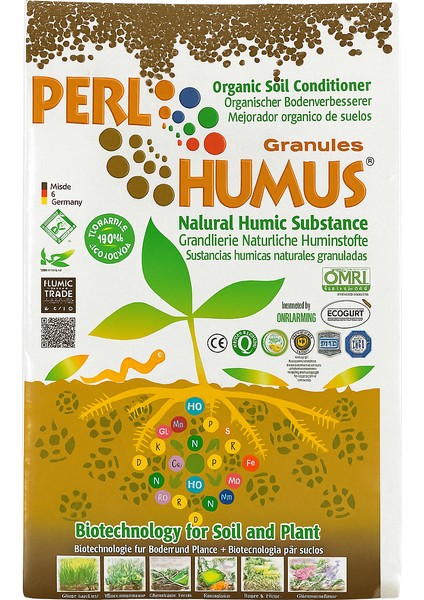 Humus Granül Organik Toprak Düzenleyici - Doğal Leonardit Humik Asit Gübre