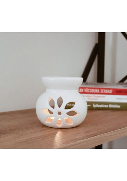 Elite Sivrisinek Kovucu Buhurdanlık Seti Citronella Yağı Esansı -Buhurdanlık - 10 Adet Tealight Mum 1 Adet