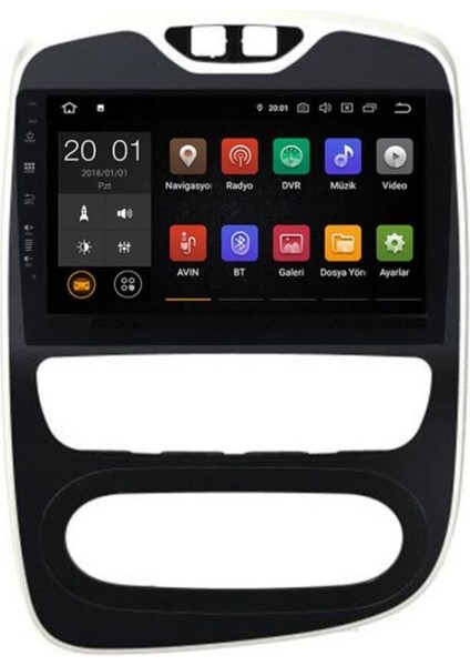 Renault Clio 4 Uyumlu Araç Multimedya Android Ekran Radyo Navigasyon Oem Double Teyp 4+64 NAV-7705-2