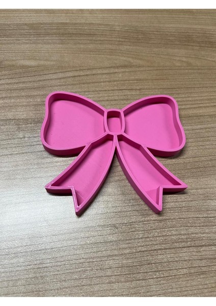 Pembe Kurdela Şekilli Dekoratif Takı ve Makyaj Organizeri, Modern ve Şık Tasarım