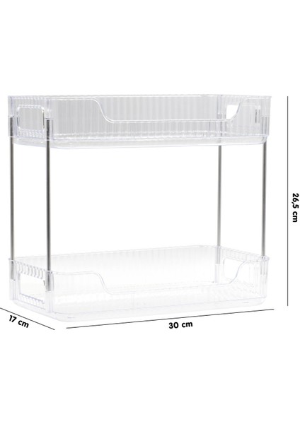Iki Katlı Çok Amaçlı Düzenleyici, Makyaj, Takı ve Kozmetik Için Kristal Tasarım modelleri