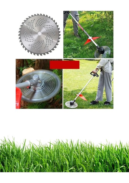 Pro Zincirli Tırpan Canavar Başlık Benzinli Tırpan 40 Diş Bıçak Elmas Testere 2li Set