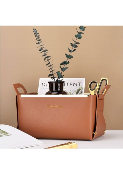 Yeşil Deri Masaüstü Organizer, Şık ve Fonksiyonel Ofis Düzeni Sağlar fırsatları