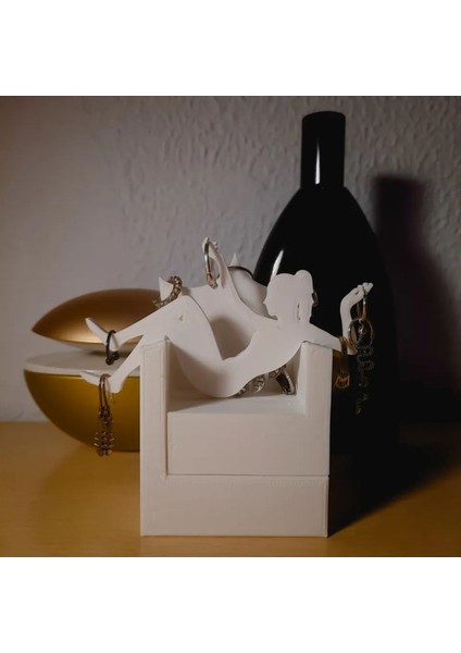 Beyaz Kadın Takı Düzeni, Yüzük ve Mücevher Saklama, Dekoratif Organizer modelleri