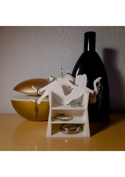 Beyaz Kadın Takı Düzeni, Yüzük ve Mücevher Saklama, Dekoratif Organizer fırsatları