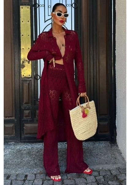 Bridget Ajurlu Uzun Hırka Takım 9881