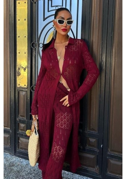 Bridget Ajurlu Uzun Hırka Takım 9881 fiyatları