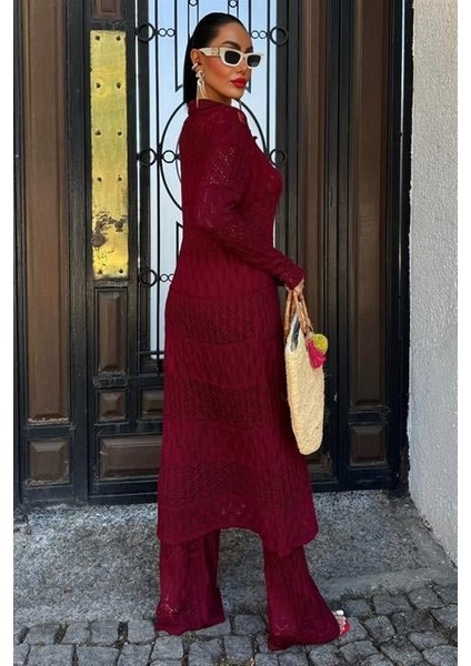 Bridget Ajurlu Uzun Hırka Takım 9881 fırsatları