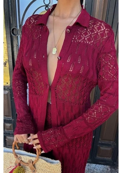 Bridget Ajurlu Uzun Hırka Takım 9881 indirimleri