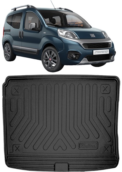 Fiat Fiorino 2020 ve Sonrası Uyumlu Araca Özel 3D Bagaj Havuzu – Kaymaz Tabanlı, Su Geçirmez