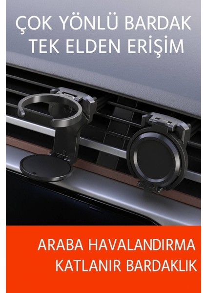 1 Adet Katlanabilir Araç Içi Havalandırma Tipi Bardak&küllük Tutucu – Katlanabilir ve Kaymaz Tabanlı fiyatları