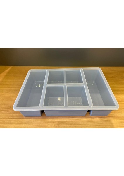 2'li Renkli Luna Set, 5 Bölmeli Çekmece Içi Düzenleyici, Kapaklı Organizatör indirimleri