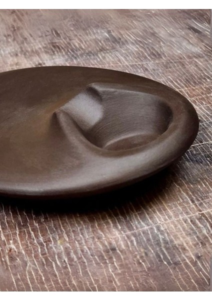 Elite Kahverengi El Yapımı Taş Tozu Tütsülük – Palo Santo & Tütsü Tabağı 1 Adet