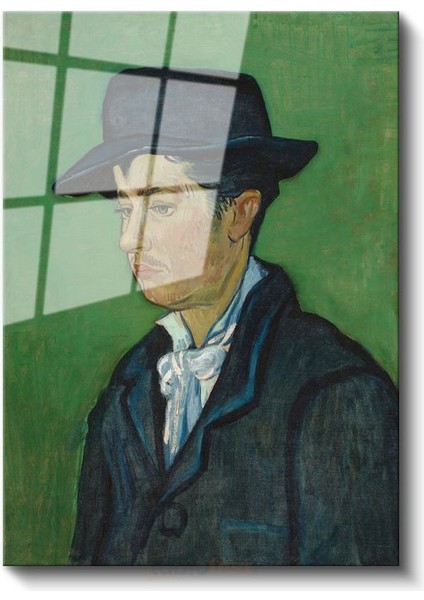 Vincent Van Gogh - Şapkalı Armand Roulin Portresi Cam Tablo