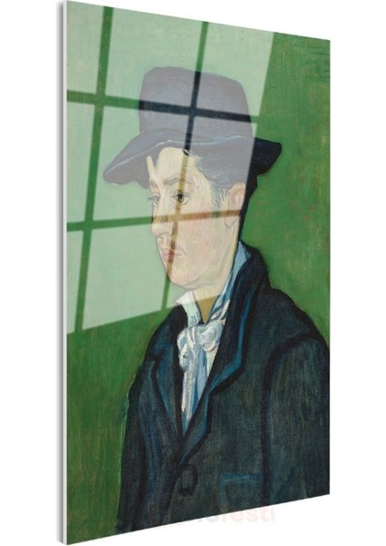 Vincent Van Gogh - Şapkalı Armand Roulin Portresi Cam Tablo