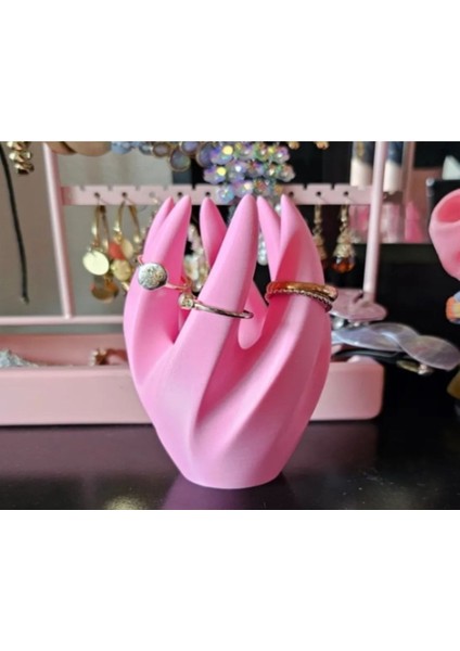 Pembe El Yüzük ve Takı Organizeri, Şık ve Düzenli Saklama Çözümü