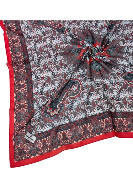 Prime Pamuk Etnik Desenli Eşarp 90X90 cm