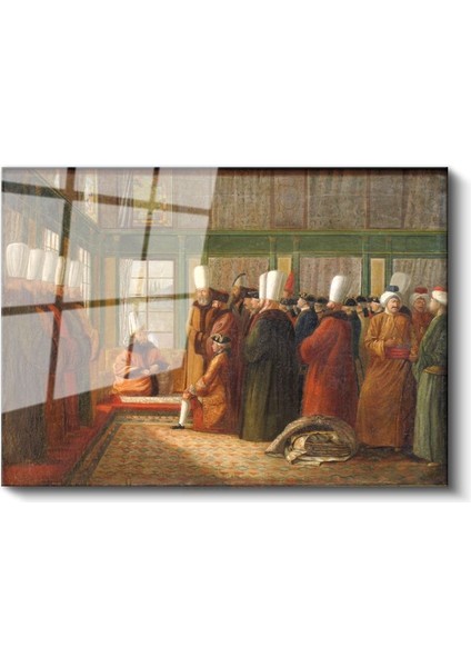 Osman Hamdi Bey - Huzur Meclisi Cam Tablo fiyatları