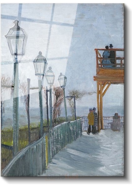 Vincent Van Gogh - Montmartre'de Terasta Cam Tablo