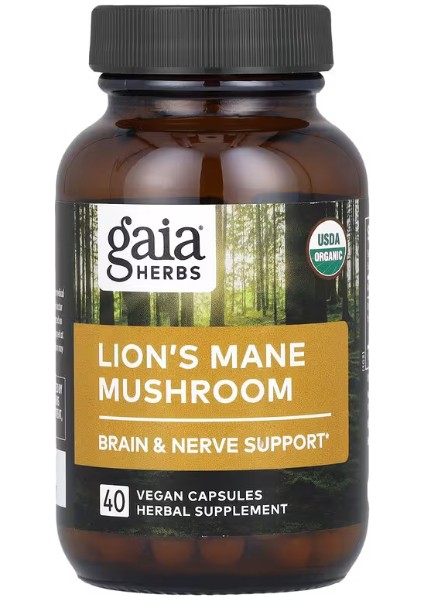 Lion's Mane Mushroom, 40 Vegan Capsules