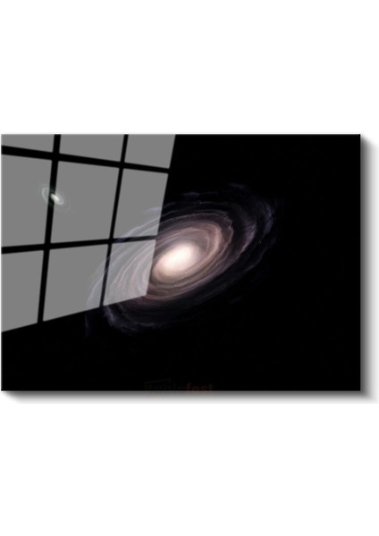 Spiral Galaksi - Uzayın Derinliklerinde Dönen Yıldız Kümesi Cam Tablo fiyatları