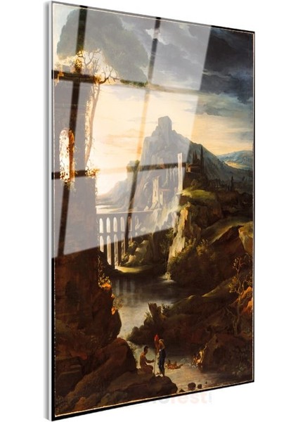 Claude Lorrain - Antik Manzara Cam Tablo