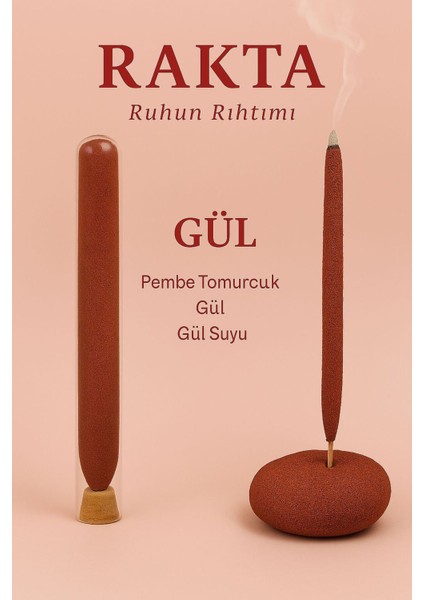 Elite El Yapımı Tütsü ve Oda Kokusu - Gül 1 Adet