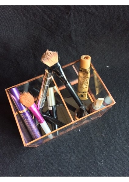 Cam Bölmeli Makyaj ve Kalemlik Organizeri, Şık ve Düzenli Saklama Çözümü modelleri