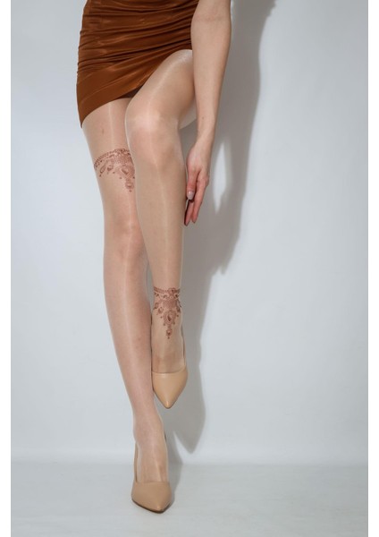 Tattoo Külotlu Çorap