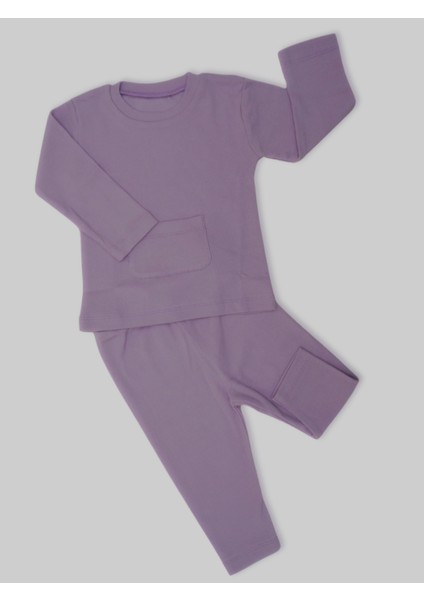 Kaşkorse Lila Uzun Kollu Bebek Esnek Takım fiyatları