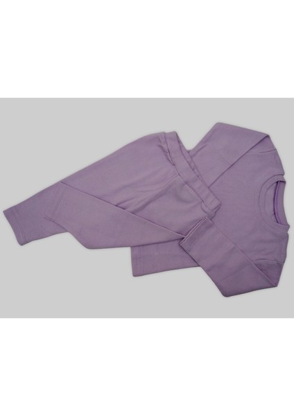 Kaşkorse Lila Uzun Kollu Bebek Esnek Takım indirimleri